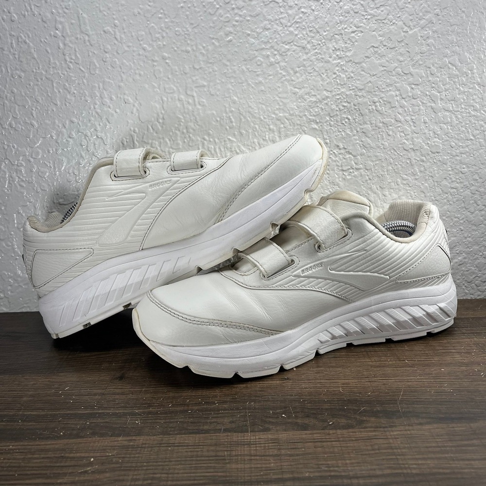 Brooks Addiction Walker V-Strap 2 Men's White Shoes - Men's Size 10.5 (D) - Picture 4 of 10